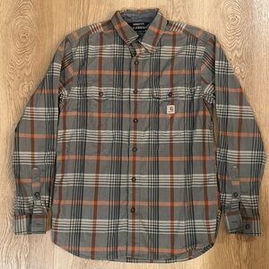 COPY - Carhartt Long Sleeve Button Up Plaid Shirt size Medium
